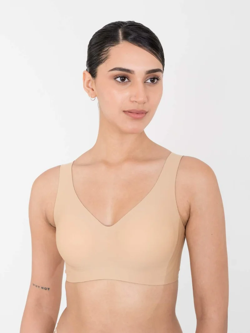 Shapercult Store Skyn Full Coverage Bra in Beige for Women